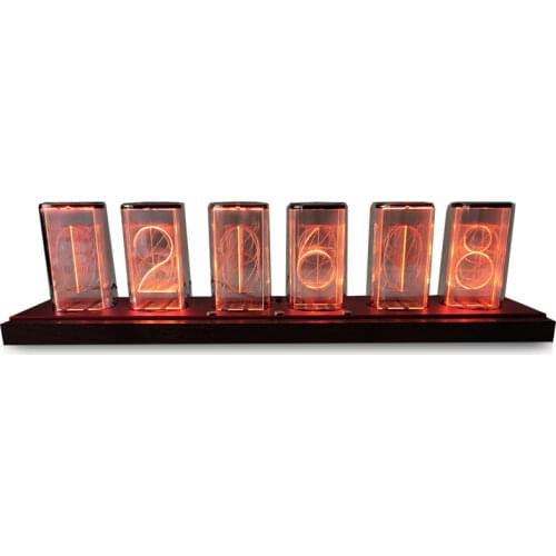 Luxury Led Digital Clock Nixie Tube Wifi Network Desk Clock Alarm RGB Desktop Clock Wood Electronic Digital Watch Silent Gift