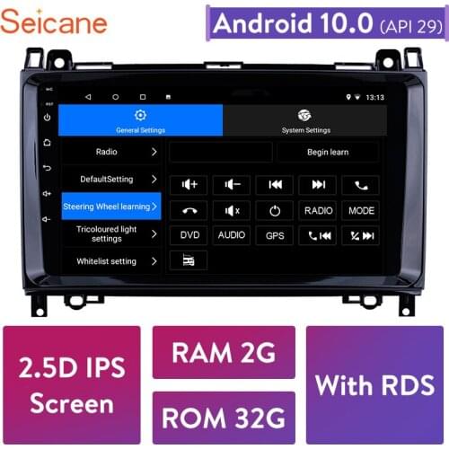 Seicane 2GB Android 10.0 Car GPS Radio Multimedia Player for Mercedes Benz B W245 B150/Sprinter 211 CDI 309/ A Class W169 A150