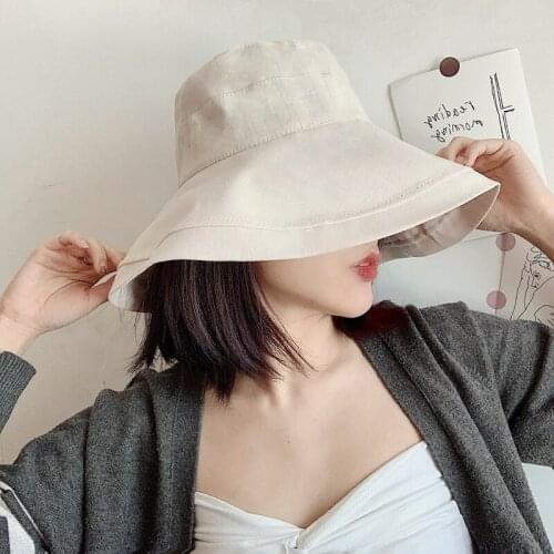 Japanese Sunshade Hat Summer Big Brim Sunhat Covers Face Korean Version Tide Hats Bucket Hats