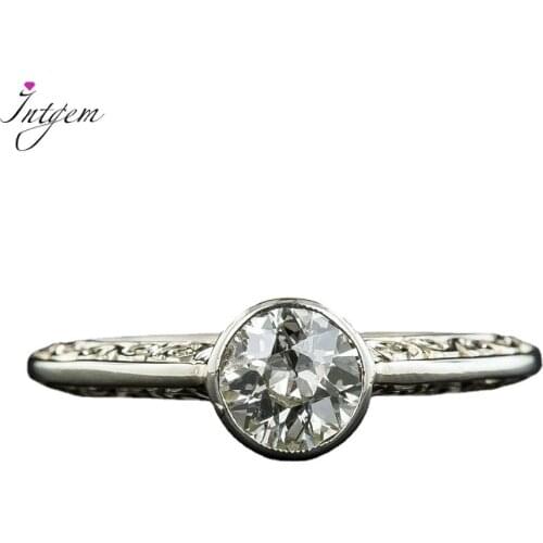 925 Silver Wedding Rings For Women Men Round Cut Created Moissanite Engagement Anniversary Birthday Jewelry Gifts Wholesale