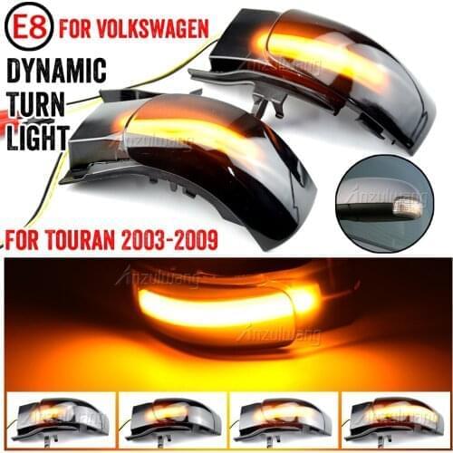 Car Light Led Dynamic Turn Signal Indicator Side Rearview Mirror Sequential Blinker Lamp For VW Volkswagen Touran 2003-2009