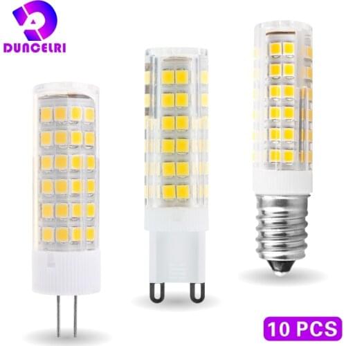 10pcs/lot G4 G9 E14 LED Bulb 3W 4W 5W 7W LED Lamp AC 220V LED Corn Bulb SMD2835 Replace 30W 40W 60W Halogen Chandelier Light