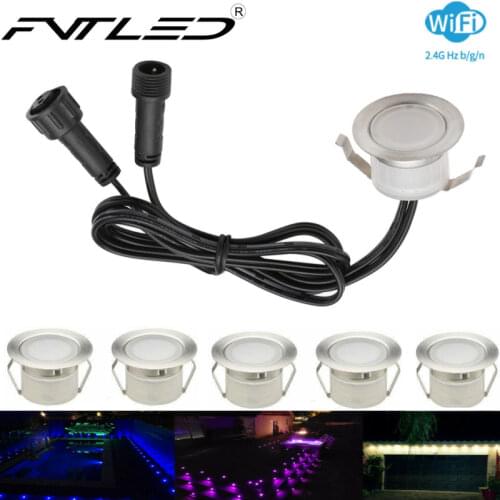 10/20/30 PCS 5Pin RGBWW 31mm 12V IP67 Terrace LED Deck Stair Soffit Step Up Lights Kit Single lamps IP 67 Led Lights for Decorat