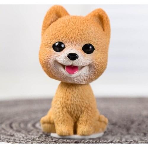 Auto Dashboard Shaking Head Dog Ornaments Creative Home Decorations Gift for Family Friends Colleagues
