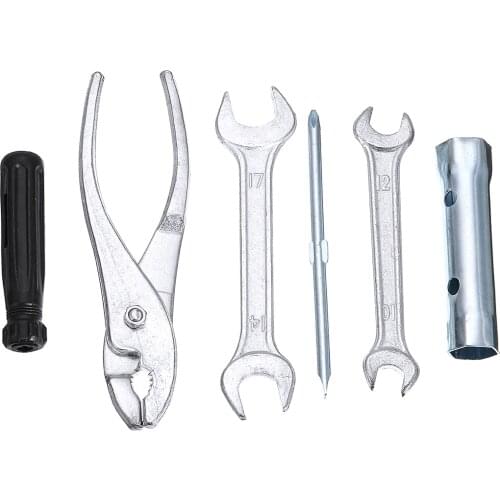 7pcs Universal Motorcycle Tool Kit Double Ended Spanner Repair Wrench Pliers Tool Fit For Honda for Kawasaki for Suzuki Parts