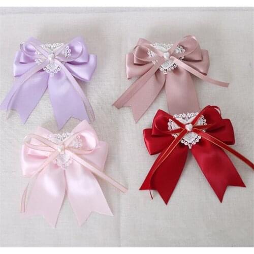 Sweet Heart Handmade Bow Hairpin Bow Hair Acessories Headdress Lolita Cosplay Props B1778
