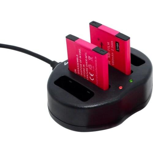 2x NB-11L NB11L Replacement Battery Charger set for Canon A2600 A3500 A4000IS IXUS125 240 245HS Camera Batteries NB-11LH
