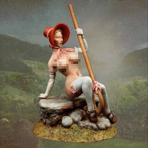 1:24 Resin Female Sexy Figure Model 75MM Mary Had A Sudden R93