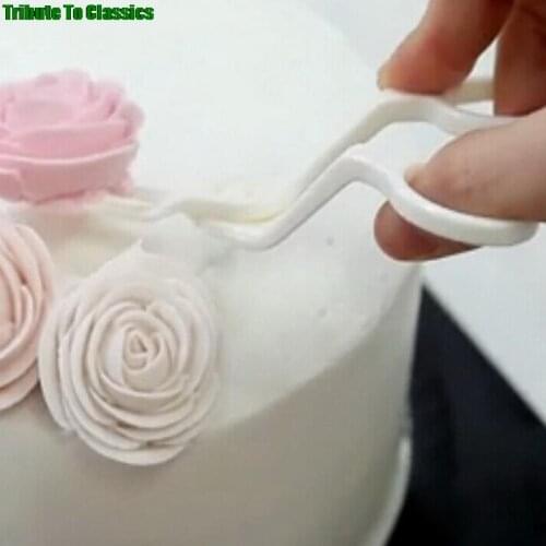 1Pcs Piping Flower Scissors Nail Safety Rose Decor Lifter Fondant Cake Decorating Tray Cream Transfer bake Pastry Tools