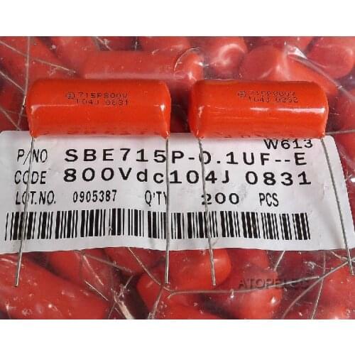 10pcs SPRAGUE 0.1uF/800V 715P Film Capacitor Hi-Fi Audio