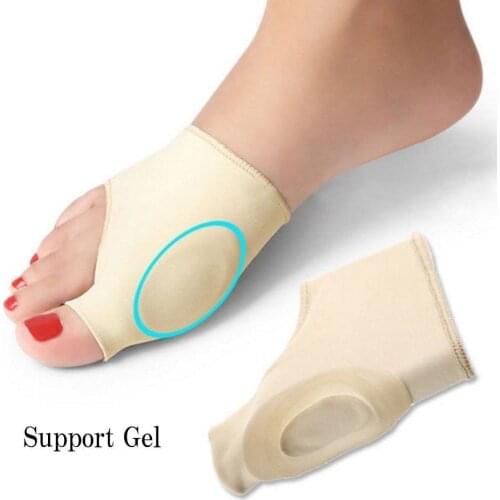 2Pcs Gel Toe Protector Nylon Hallux Valgus Bunion Corrector Guard Toe Separator Orthopedic Spreader Pedicure For Health Care