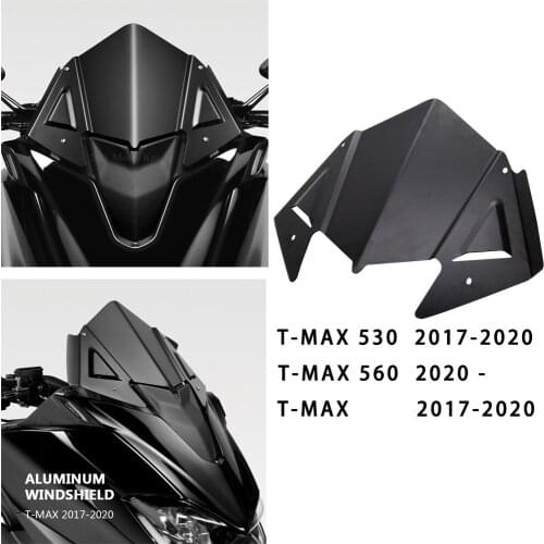 For Yamaha T-MAX 530 560 TMAX T MAX 2017-2020 2019 Motorcycle Accessories Aluminum Windscreen Windshield Wind Shield Deflector
