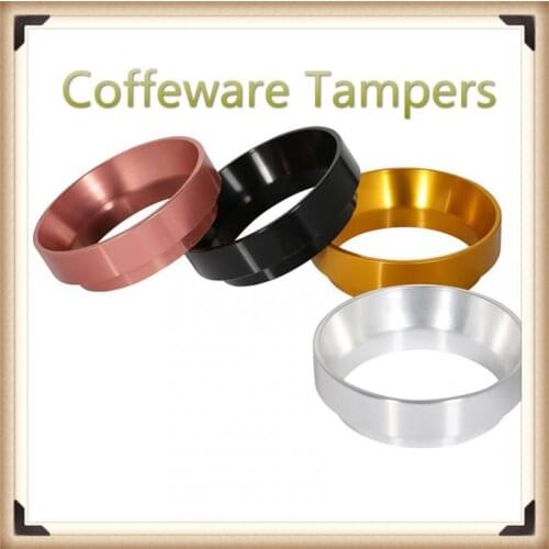 Aluminum Smart Dosing Ring For Beer Mug Coffee Powder Press Tool Espresso Barista For 58 51 54MM Coffee Filter Tamper Coffeeware