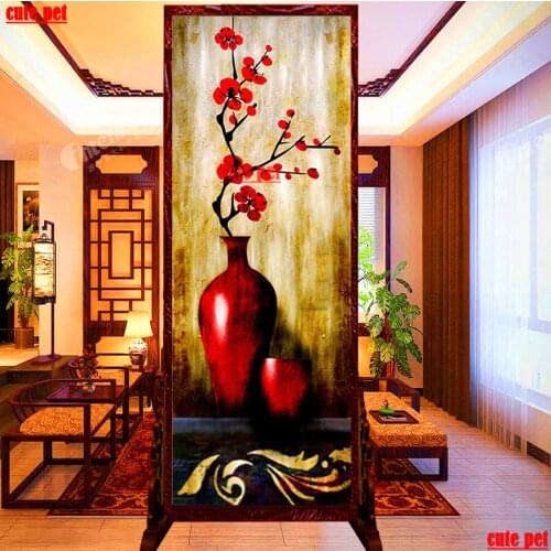 Large DIY Full Square Diamond Vase plum blossom still life Diamond Painting Decor Gift 5d Diamond Embroidery Mosaic Cross Stitch
