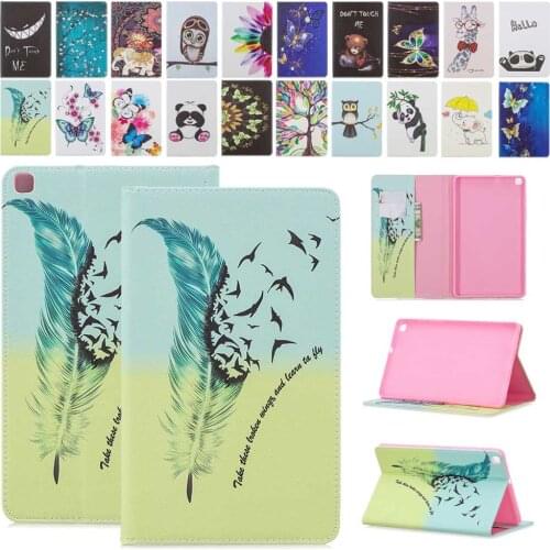 Cute Printed PU Leather Flip Stand Cover For Samsung Galaxy Tab A 8.0" SM-T290 SM-T295 2019 Case Shockproof Tablet Protect Shell