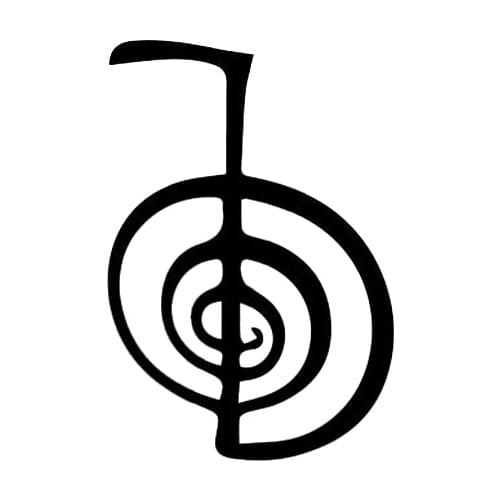 Dawasaru Art Cho Ku Rei Reiki Symbol Decal Personalized Car Sticker Laptop Motorcycle Auto Accessories Decoration PVC,19cm*13cm