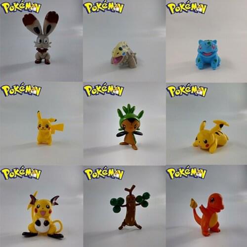 New 24pcs Set TAKARA TOMY Generation Pikachu Movie TV Decoration Action Figure Cartoon Anime Pokemon Actions Figures Kids Toys