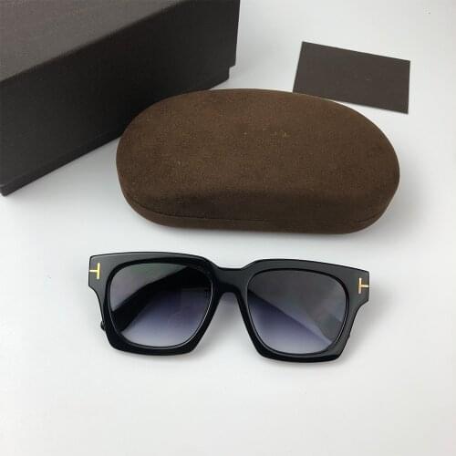 Eyeglow New Square Vintage Sunglasses TF0722 for Men and Women 2021 oculos de sol masculino Black Frame Eyeglasses UV400