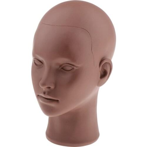 20 inch Beauty Practice Head Cosmetology Mannequin Doll Face Head Model for Make Up Face Painting, Hairdressing Training