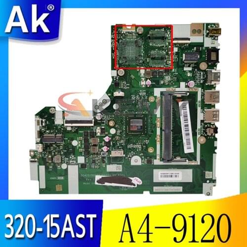 Laptop motherboard For LENOVO 320-15AST DG425/DG525/DG725 NM-B321 A4-9120 Laptop motherboard Mainboard