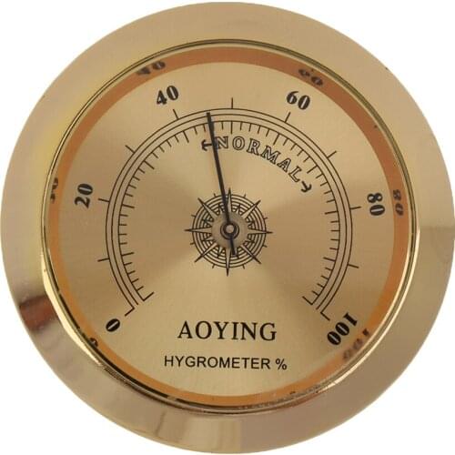 Metal Hygrometer Gauge Moisture Monitor For Acoustic Guitar Violin Case Ukulele