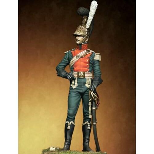 New Unassembled 1/24 75mm ancient warrior stand (WITH BASE ) Resin Figure Unpainted Model Kit