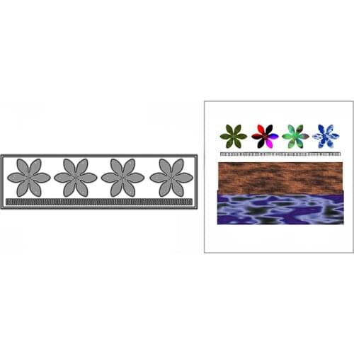 New Flower Petal Border Craft Embossing Mold 2021 Metal Cutting Dies for DIY Album Card Making and Scrapbooking Decor No Stamps