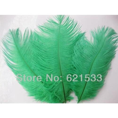 Wholesale!100PCS/lot Deep Green Ostrich Feathers 15-20cm/6-8Inch Ostrich drab feathers Wedding Decoration FREESHIPPING