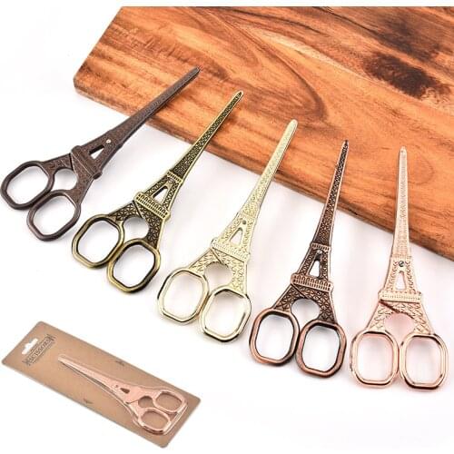 1Pcs Stainless Steel Tailor Scissors European Vintage Tower Scissors Sewing Shears DIY Tools for Sewing and Needlework