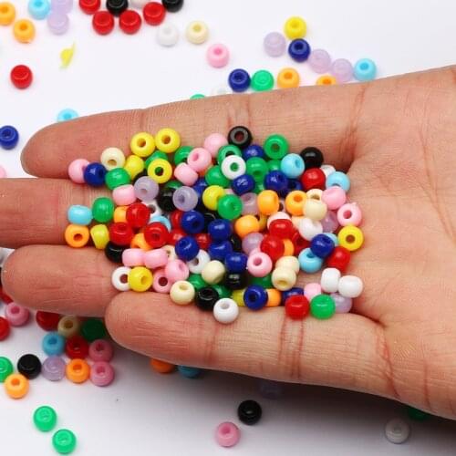 3*5mm Colorful Mixed Acrylic Spacer Beads Round Loose Seed Beads For Jewelry Making Diy Handmade Bracelet Necklace Accessories