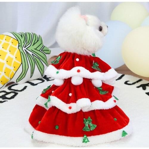Christmas Dog Clothes Winter Warm Jacket Dress Four Legs Cotton Pet Dog Jacket Coats Puppy Clothing For Small Medium Dogs Puppy
