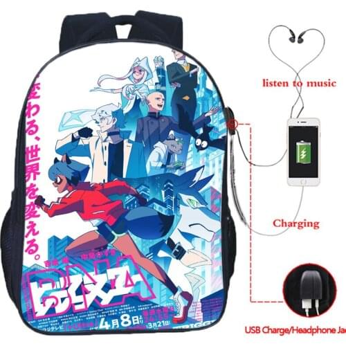 BNA BRAND NEW ANIMAL Print Schoolbag For Boy Girl Student Kids Cartoon Bookbags Teenager Anime USB Charge Travel Laptop Backpack