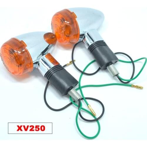 Free shipping for Yamaha motorcycle turn signal XV250 signal light QJ250H Virago 250cc motorcycle turn light 2pcs