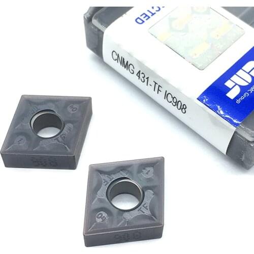 20PCS CNMG120404 TF IC908 External Turning Tools CNMG 120404 431 Carbide insert Lathe cutter Tool Tokarnyy turning insert