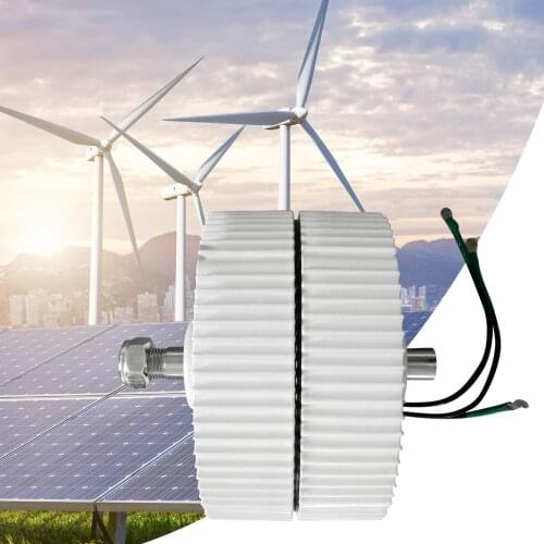 500W 48V Three-phase AC Permanent Magnet Generator 950RPM Low Speed Wind Generator Motor AC Alternator for Wind Generators DIY