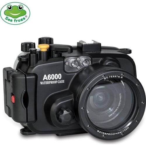 130ft/40m Waterproof Box Underwater Housing Camera Diving Case for Sony A6000 ILCE-6000 16-50mm Lens Camera Bag Case Cover