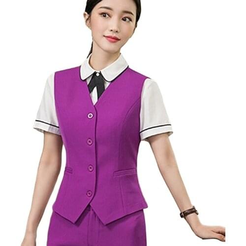 Office Lady Business Work Waistcoat Women Suit Vests Formal Outwear Slim Sleeveless Vest Jacket Female Elegant Coats 2020 S-4XL