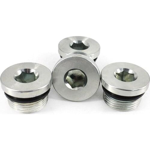 1pcs G1/8 G1/4 G3/8 G1/2 G3/4 G1 G1-1/4 G1-1/2 G2 galvanized Allen flange plugs grup hex socket whit ED seal oil drain plug