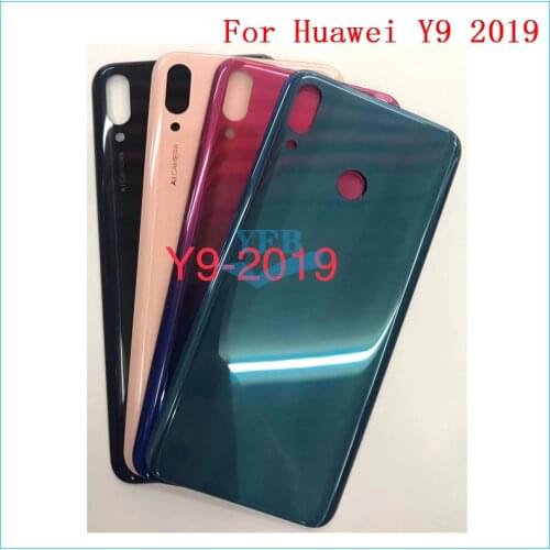 10pcs Back Cover Battery Case Rear Housing Cover For Huawei Y9 2019 Battery Back Cover Door Rear Cover