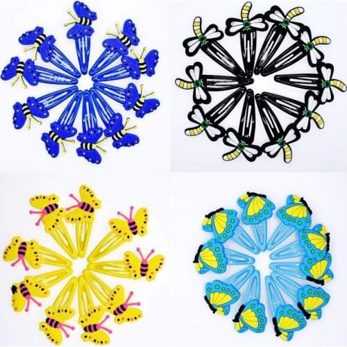 Kids Birthday Gift 10Pcs Cute Girls Hair Pins Flying Butterfly Dragonfly Kids Hair Accessories Hair pin Headwear Hair Clips