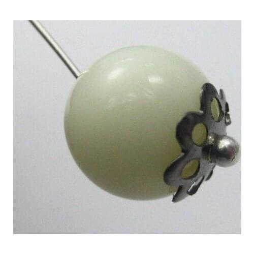 1000 Gunmetal Flower End Bead Caps Jewelry Findings 8mm