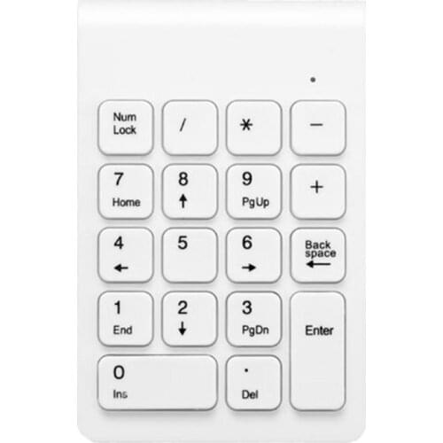 2.4GHz Wireless Numeric Keypad 18 Keys Digital Keyboard for Accounting Teller