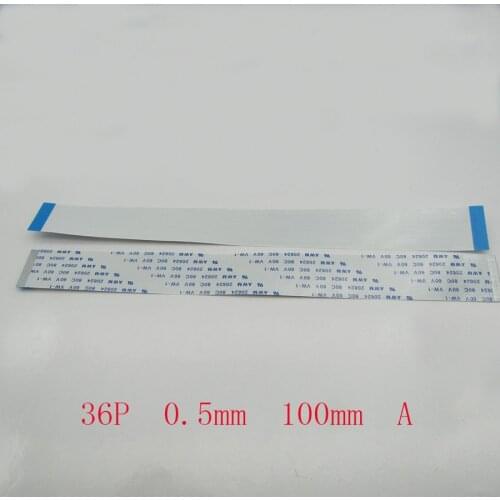 2PCS New FFC FPC 36pin flat flexible cable 0.5mm pitch forward Length 100mm 10cm Width 18.5mm Ribbon 36p Flex Cable Type A