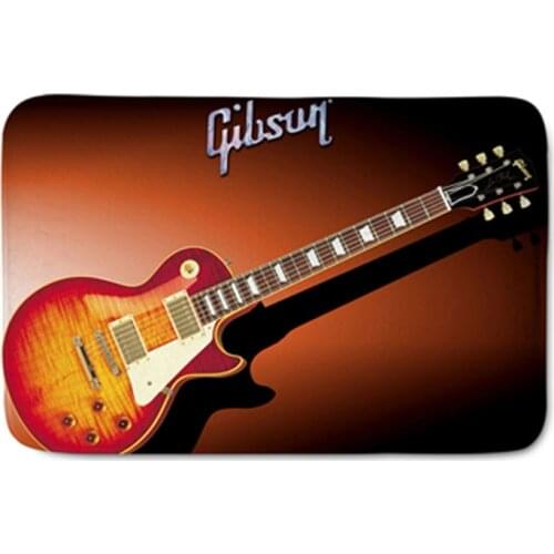 40*60Cm Floor Carpet For Home Living Room Bedroom Doormat Indoor Door Mats Cute Guitar Music Print Area Rugs Alfombras De Salon