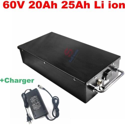 60V 25Ah lithium li-ion battery pack 60V 20Ah can be customized with 40A BMS for Hernia lamp Golf trolly+3A charger