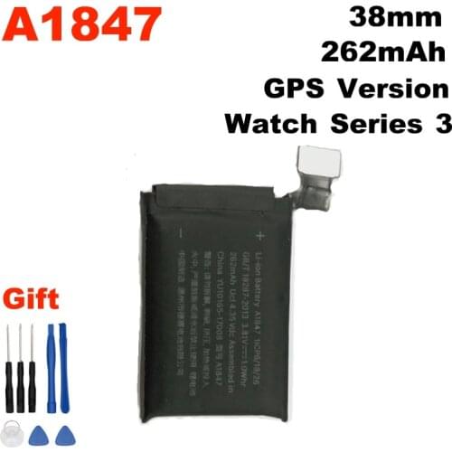 For Apple watch 3 38mm Series 3 gps a1847 battery Original Battery GPS A1847 262mAh