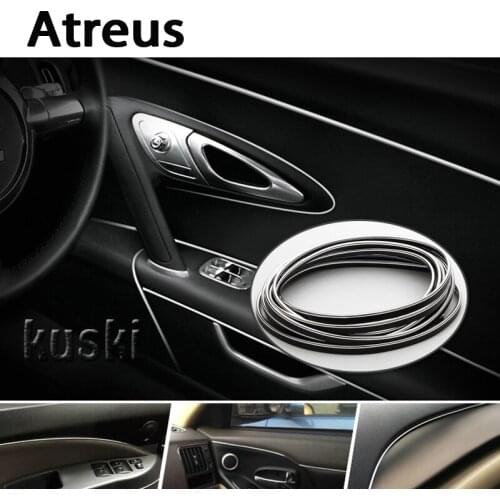 Atreus 3m Car Decoration Strip Automobiles Sticker For VW Polo Passat b5 b6 b7 golf 4 7 5 6 Touran Toyota Corolla Avensis Fiat