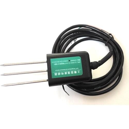 Soil Temperature and Humidity Sensor Hygrometer Soil Moisture Transmitter Conductivity Online Measuring Instrument Detector