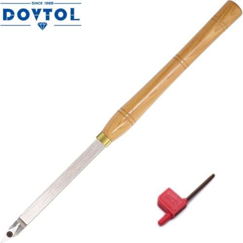 Wood Turning Tools Radius Detailer Carbide Tipped Lathe Chisel Tool Bar with Ci4 Diamond Carbide Insert for Wood Hobbyist