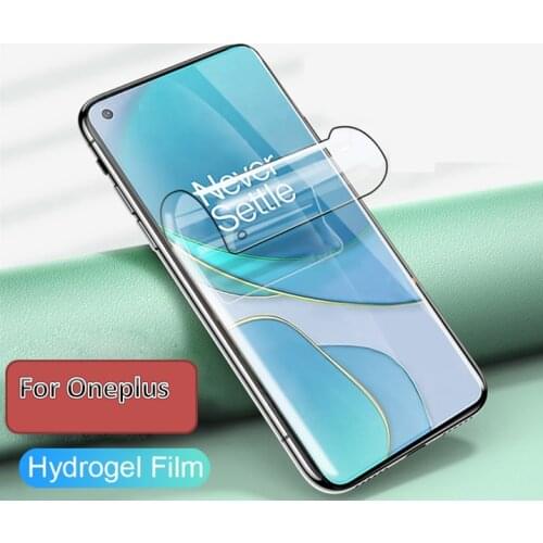 9D Full Cover Hydrogel Film For OnePlus Nord N10 N100 Screen Protector OnePlus 8T 7 7T 6 6T 5 5T 3 3T Protective Film Not Glass